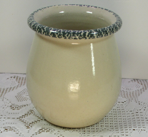   Ware Pottery Rooster/Chicken Kitchen Gadget Jar Crock USA made  