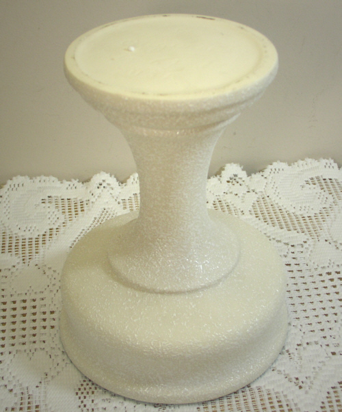   /CC Originals Pottery White Stucco Tall Pedestal Planter/Vase  